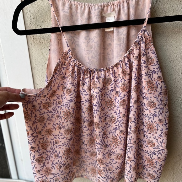 H&M crop loose-fitting flowy tank top - Picture 2 of 8